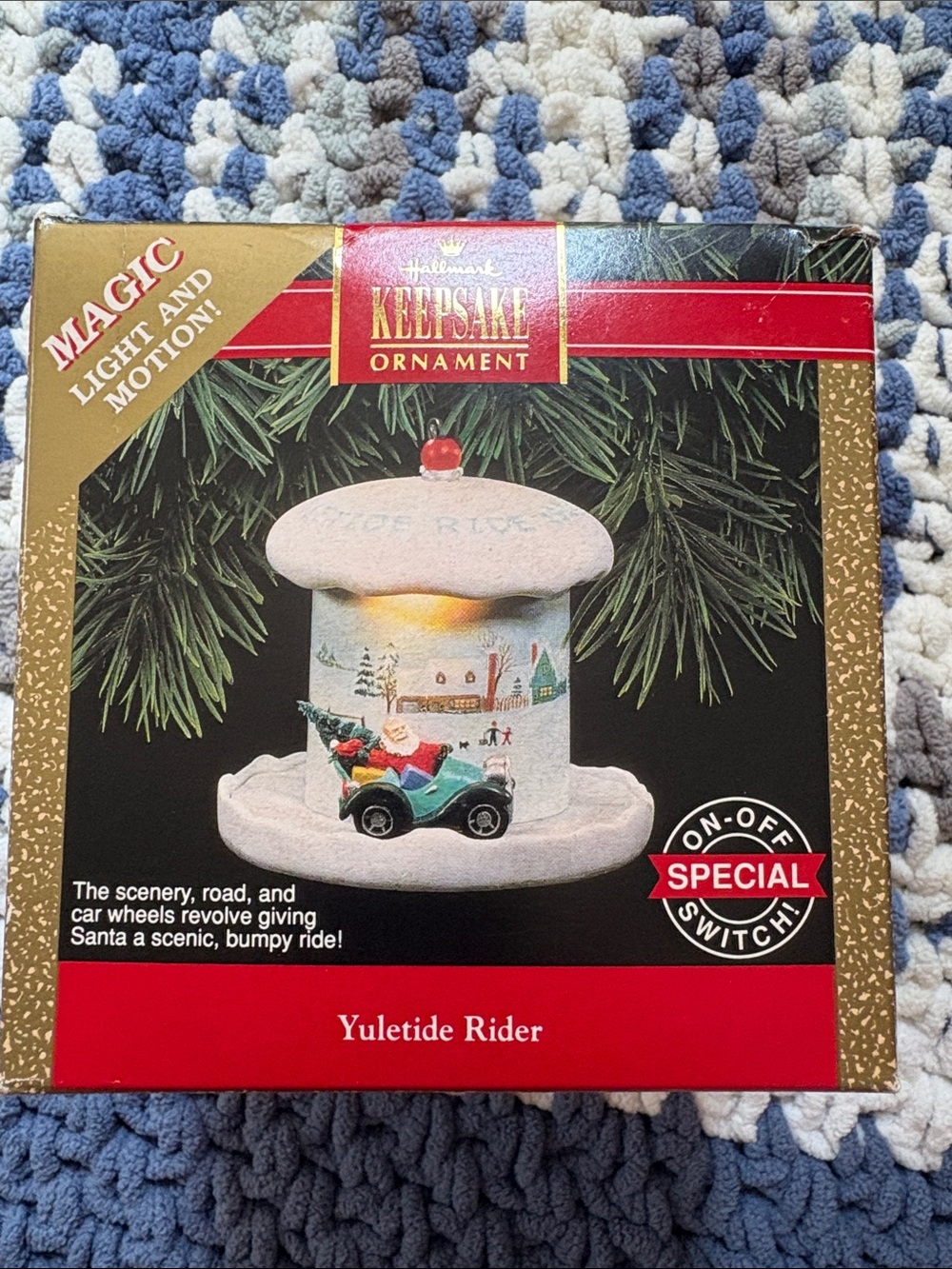 Hallmark Keepsake Ornament Yuletide Rider - White and Red